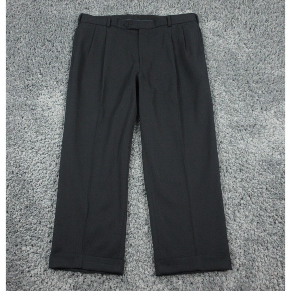 Brooks Brothers Other - Brooks Brothers Pants Mens 38x30 Dark Blue Wool Cuffed Madison 36x26*